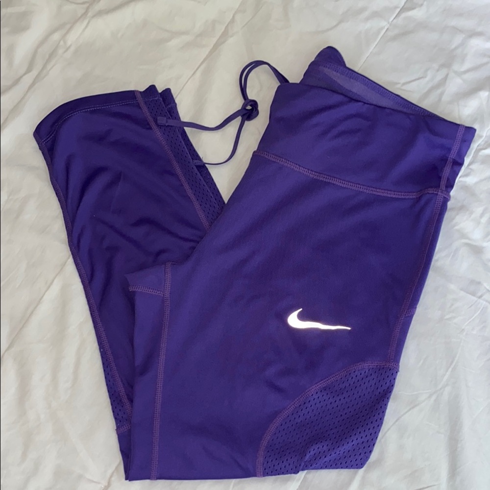 Nike Vivid Purple Workout Leggings